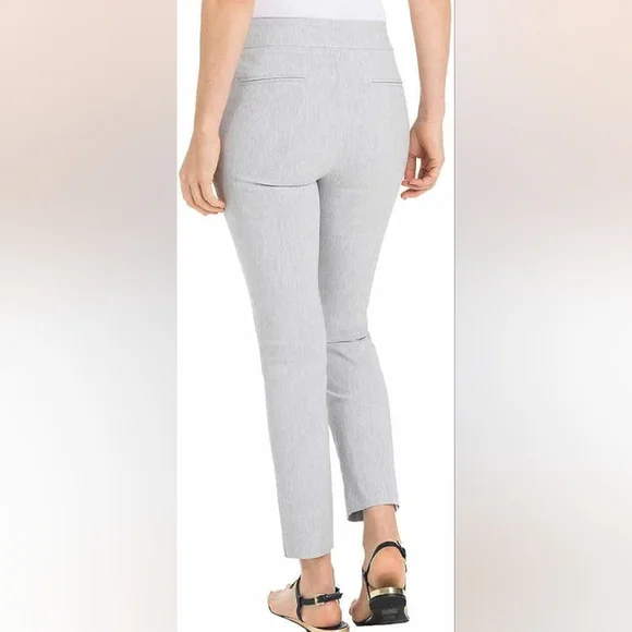 Hillary Radley Women's Light Gray Pull On Ankle Dress Pants Size Small - Picture 9 of 11
